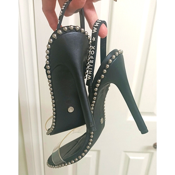 WHITE FOX Chaos studded heels *size 10* - Picture 5 of 11